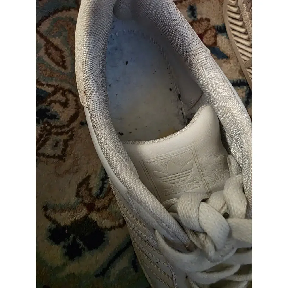Original Adidas,‎ white on white superstar trainers sz 6